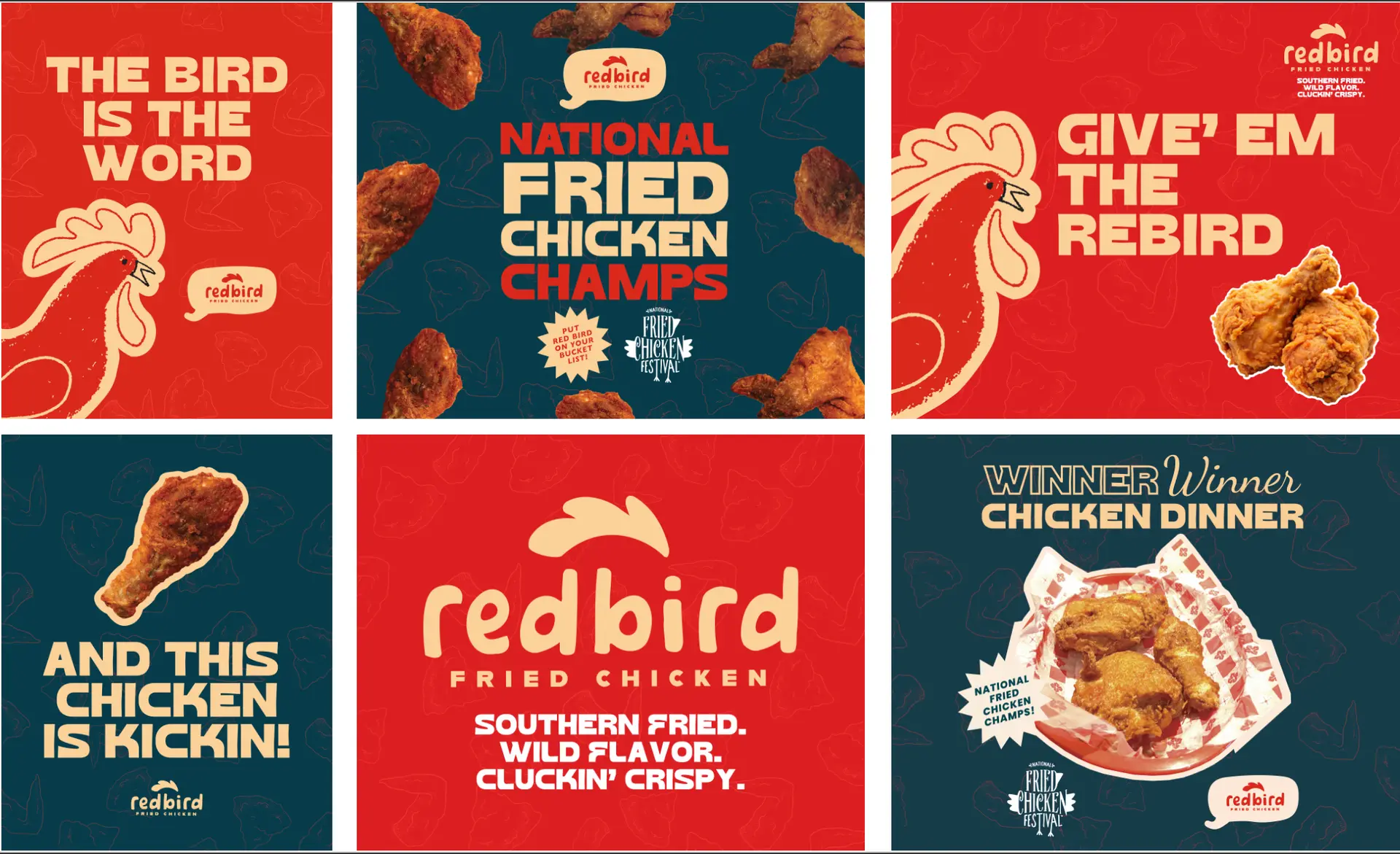 Redbird Fried Chicken creative flow and brand system case study results