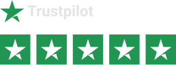 Trustpilot five-star rating badge